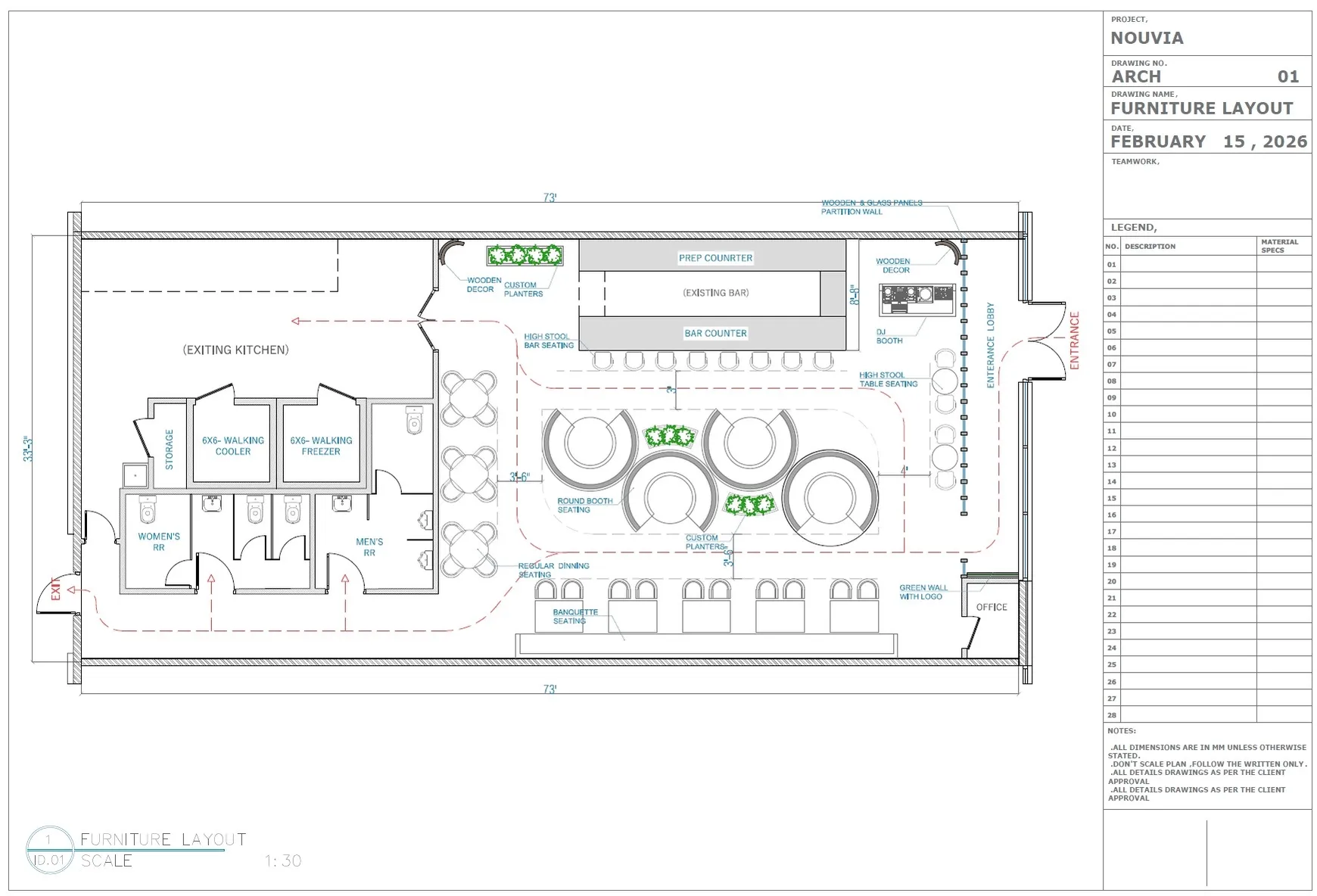 Nouveau Restaurant & Bar — Completion loop